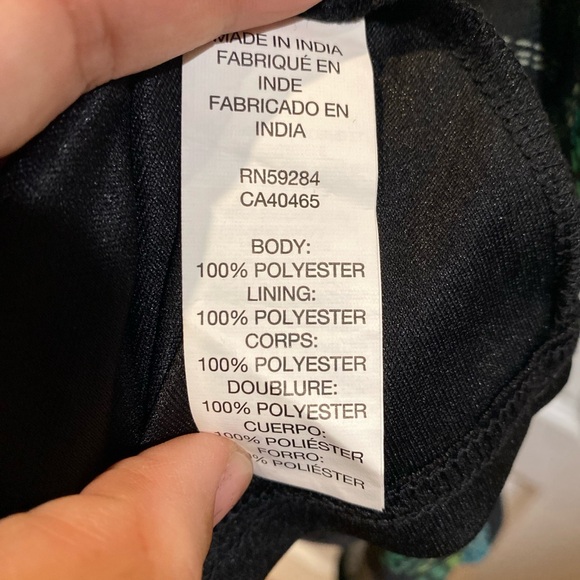 The Children's Place Tropical Leaf Print Woven Off Shoulder Girls Dress Sz 7/8 - Picture 5 of 7